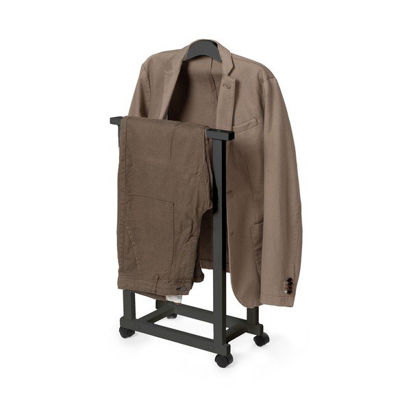 Czarny bambusowy wieszak na ubrania Alfred – Compactor-image-3
