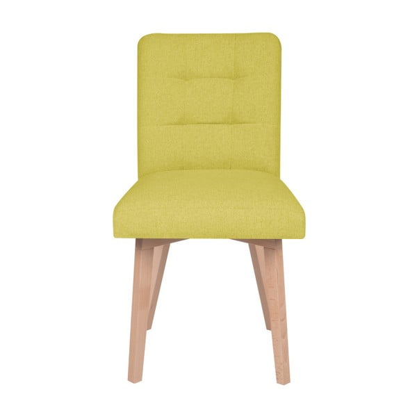 Żółte krzesło Micadoni Home Lucio