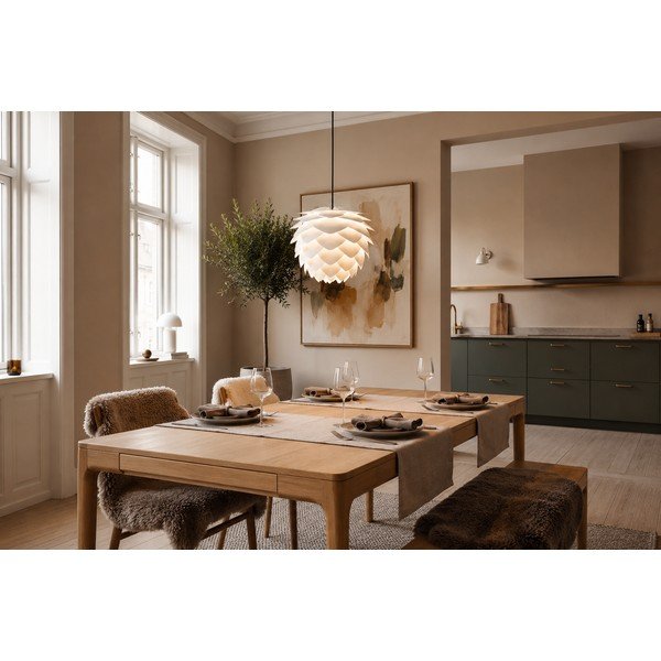 Biały abażur ø 50 cm Silvia – UMAGE-image-3