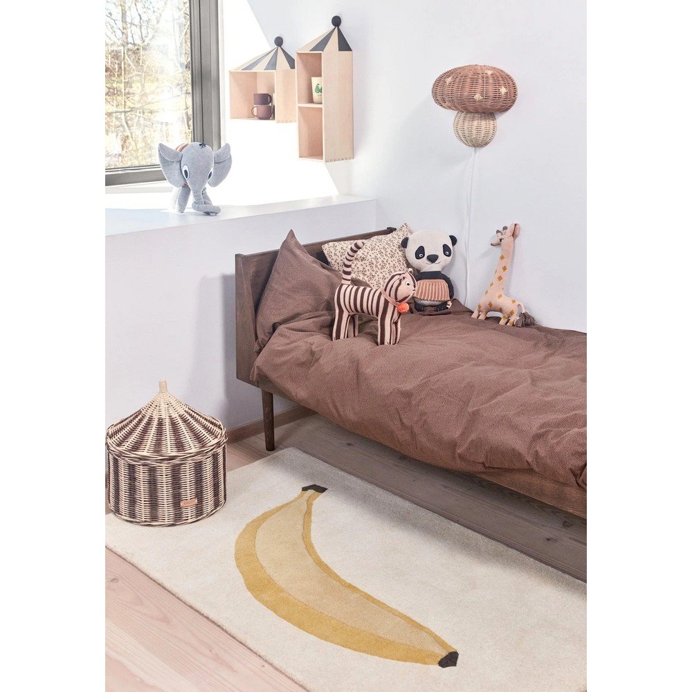 Łóżko dziecięce z litego drewna bukowego 70x160 cm w ciemnym naturalnym kolorze Hevali – OYOY Mini (zdjęcie 2)