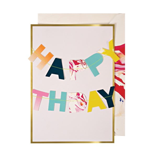 Kartka Marble Birthday – Meri Meri-image-2