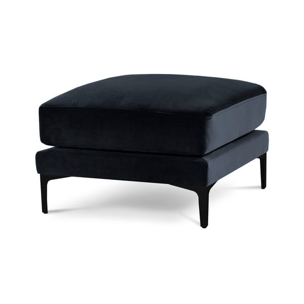 Ciemnoniebieski aksamitny podnóżek Kooko Home Harmony-image-2