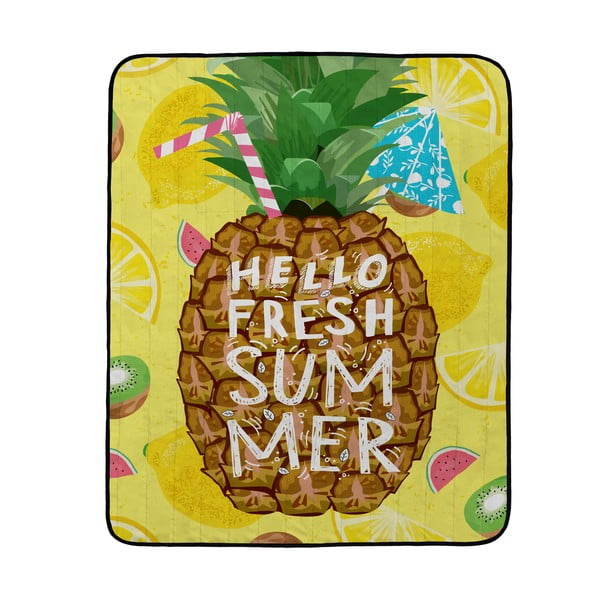 Koc piknikowy Butter Kings Fresh Pineapple, 180x145 cm
