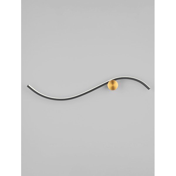 Aluminiowy kinkiet LED w kolorze matowej czerni Kima – Nova Luce-image-4