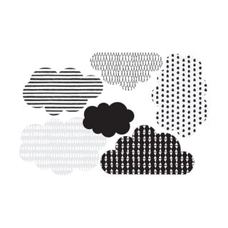 Zestaw 6 naklejek ściennych Dekornik Scandi clouds
