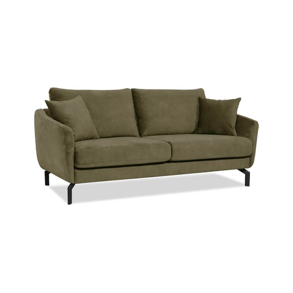 Zielona sofa z aksamitnym obiciem Scandic Magic, szer. 190 cm-image-2