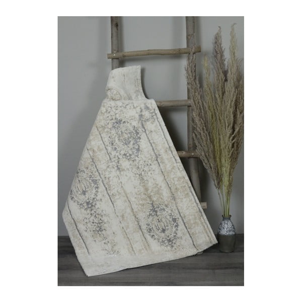 Kremowy bawełniany dywanik łazienkowy My Home Plus Relax, 60x60 cm