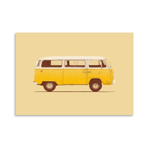 Plakat Yellow Van, 30x42 cm