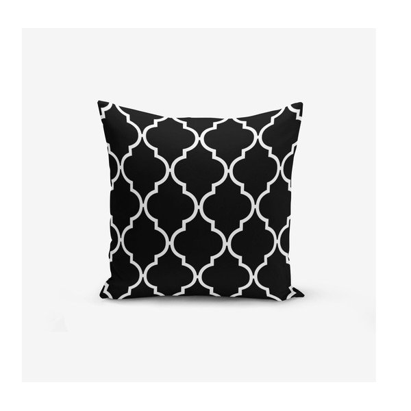 Zestaw 4 poszewek na poduszkę Minimalist Cushion Covers BW Graphic Patterns, 45x45 cm-image-1