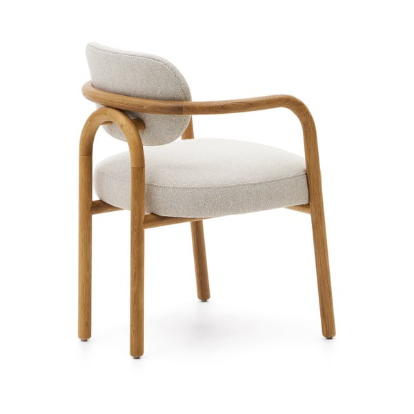 Brązowo-kremowe krzesło Melqui – Kave Home-image-4