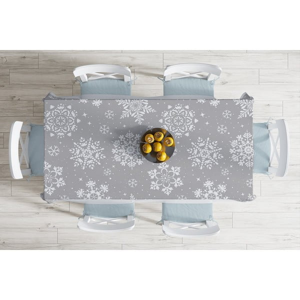 Świąteczny obrus z domieszką bawełny Minimalist Cushion Covers Holly Night, 140x180 cm-image-1