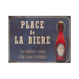 Tabliczka z blachy Antic Line Place De La Biere