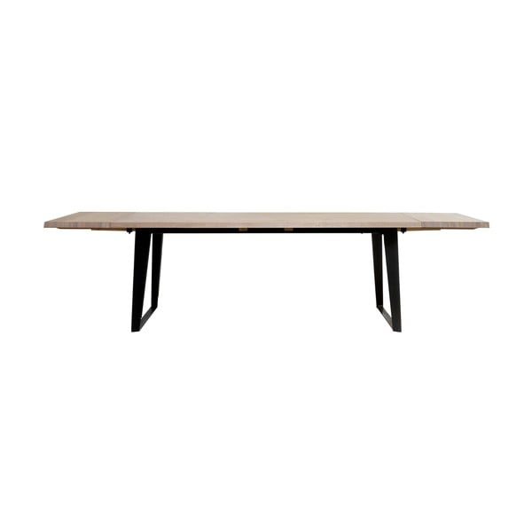 Komplet 2 dodatkowych blatów do stołu z drewna białego dębu Unique Furniture Novara
