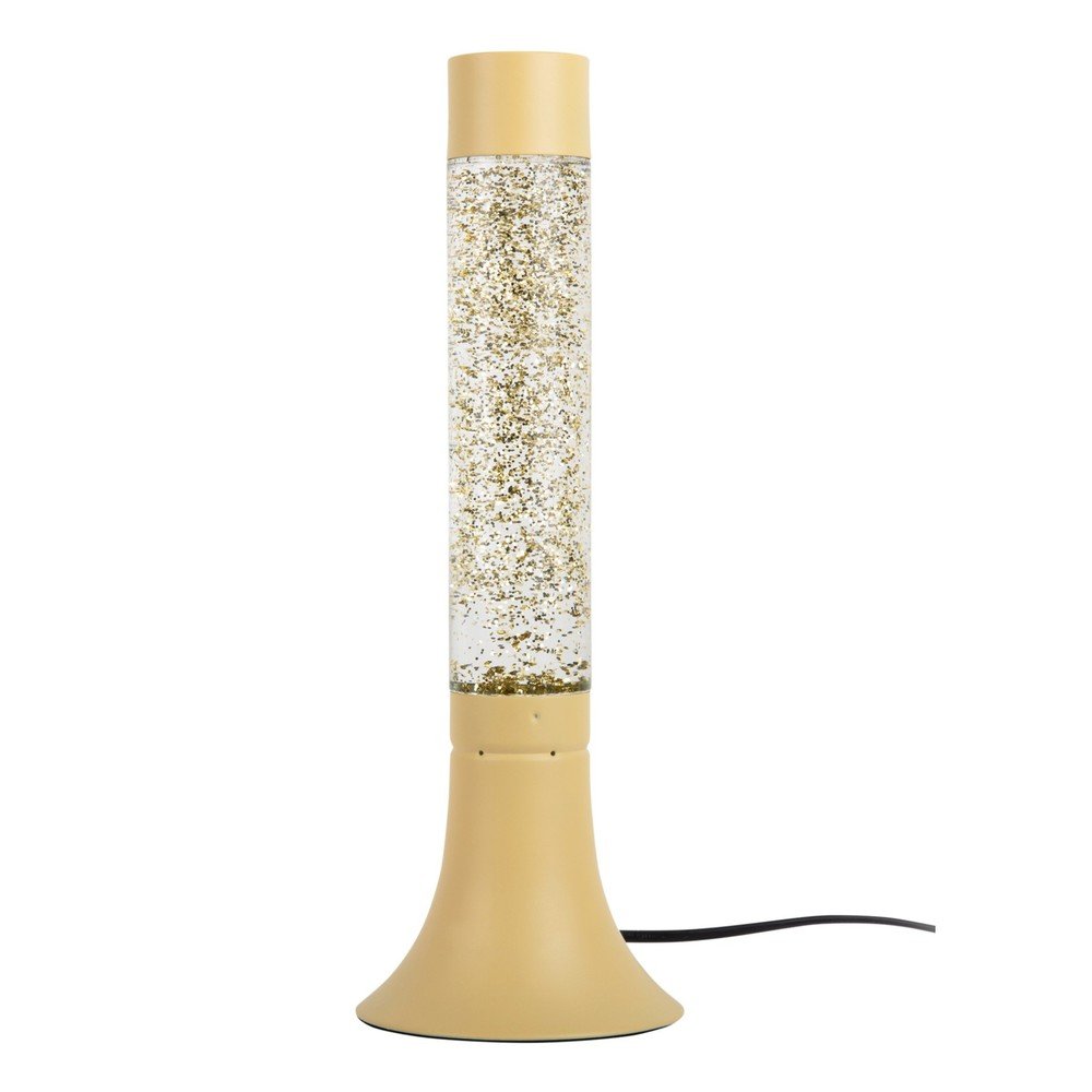 Jasnożółta lampa stołowa ze szklanym kloszem (wysokość 37,5 cm) Astro Glittler – Leitmotiv