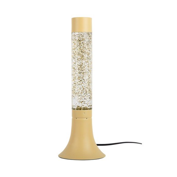 Jasnożółta lampa stołowa ze szklanym kloszem (wysokość 37,5 cm) Astro Glittler – Leitmotiv