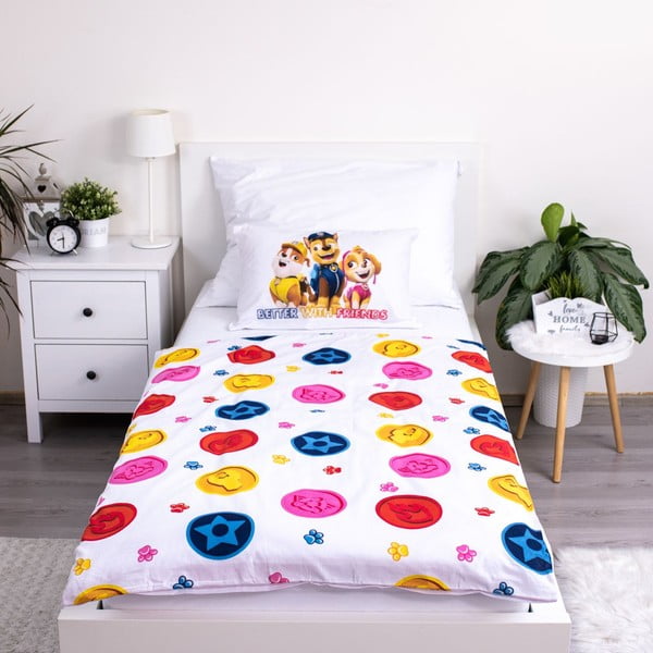 Bawełniana pościel dziecięca do łóżeczka 100x135 cm Paw Patrol – Jerry Fabrics-image-2