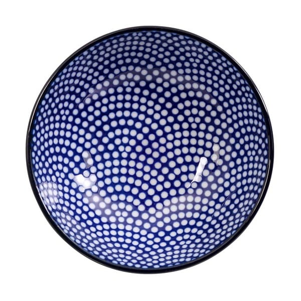 Niebiesko-biały talerz Tokyo Design Studio Nippon Dot, ø 9,5 cm