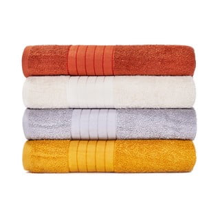 Zestaw 4 bawełnianych ręczników Bonami Selection Roma, 70x140 cm