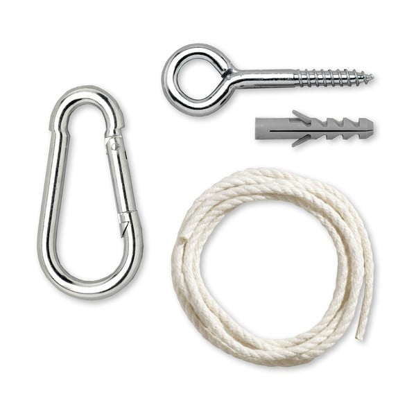 Karabinowy system do zamontowania krzesła-hamaka do belki lub sufitu