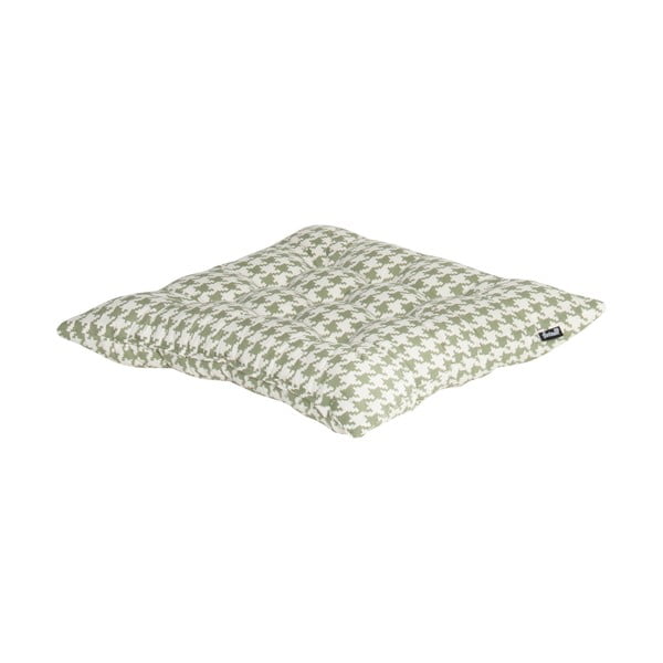 Zielono-biała poduszka na krzesło ogrodowe Hartman Poule, 45x45 cm