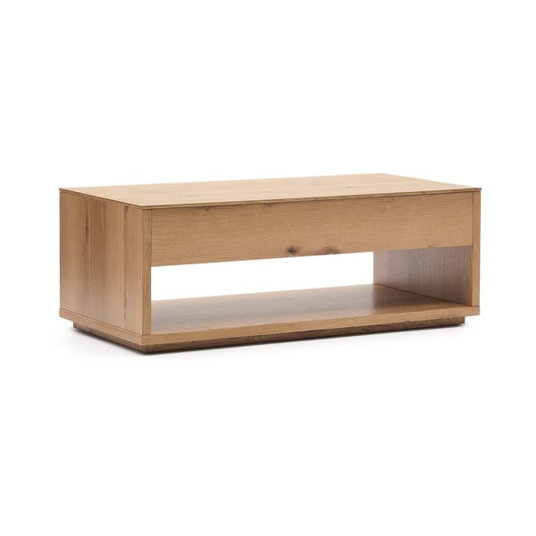 Stolik w dekorze dębu w naturalnym kolorze 60x120 cm Alguema – Kave Home-image-3