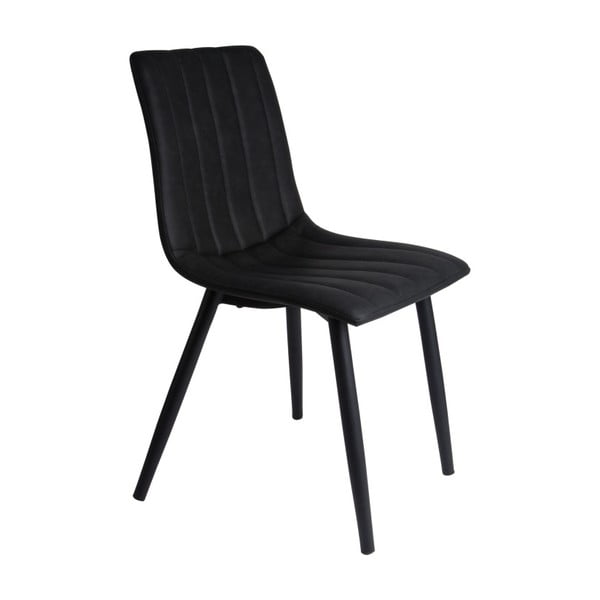 Czarne krzesło Leitmotiv Raw