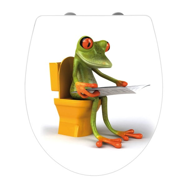 Deska sedesowa z łatwym domknięciem Wenko Frog News, 45x38,8 cm