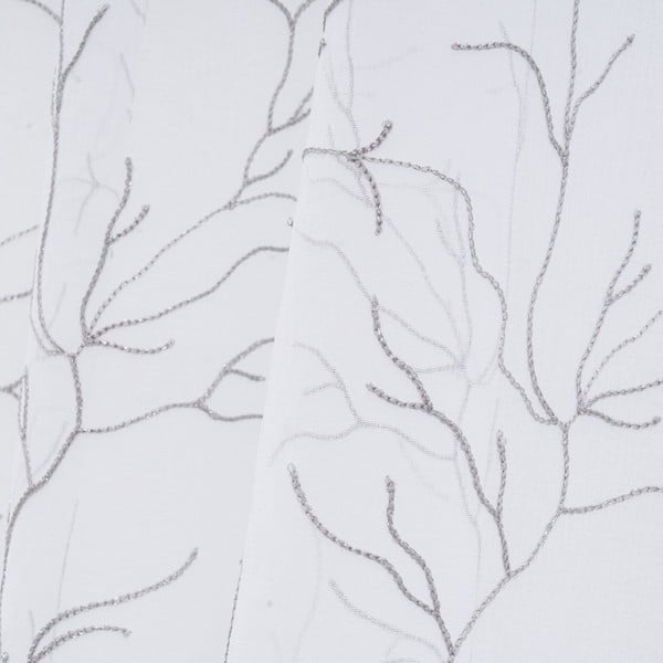 Biało-szara firanka 140x260 cm Coral – Casa Selección-image-3