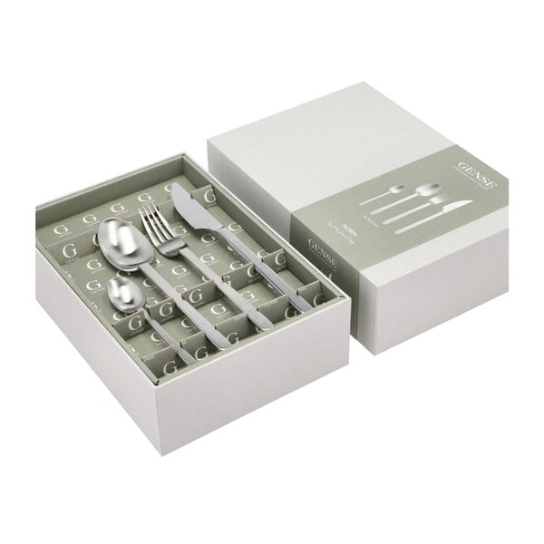 Sztućce ze stali nierdzewnej w kolorze srebra 16 szt. Norm – Gense-image-3