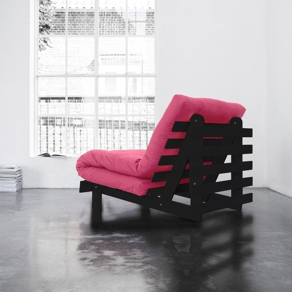 Fotel rozkładany Karup Roots Wenge/Magenta-image-3