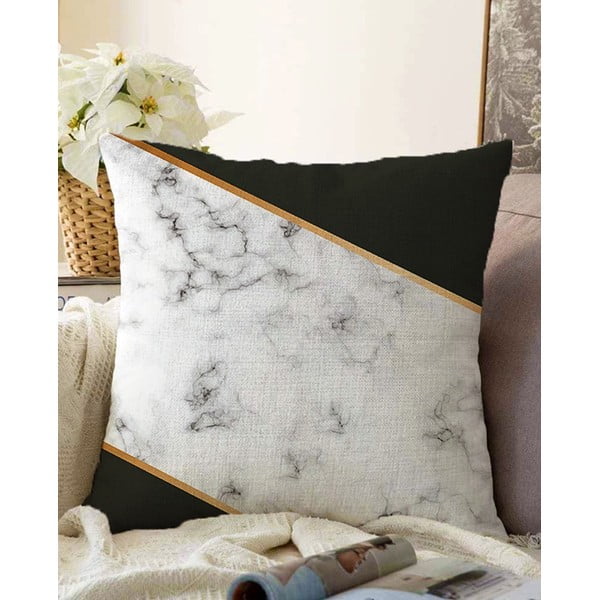 Poszewka na poduszkę z domieszką bawełny Minimalist Cushion Covers Shadowy Marble, 55x55 cm