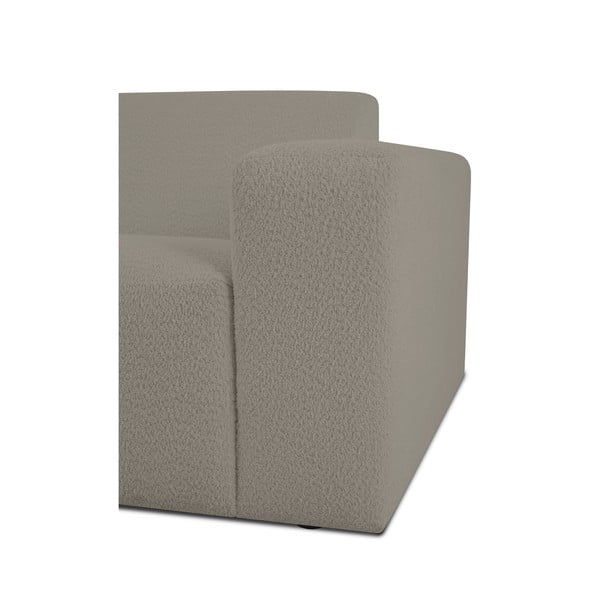 Jasnobrązowy narożnik z materiału bouclé (lewostronny) Roxy – Scandic-image-3