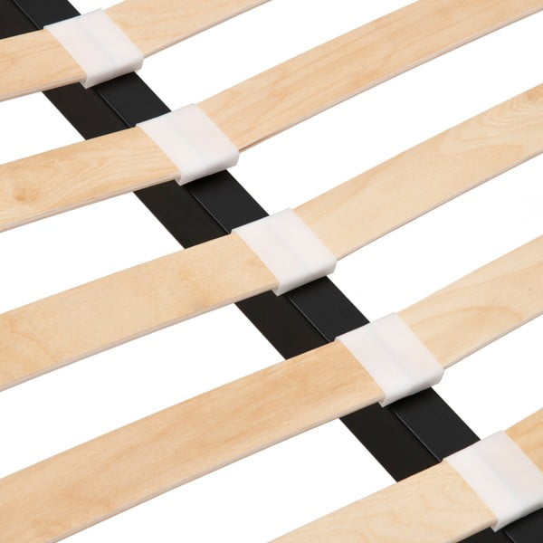 Szare łóżko z drewna bukowego Vivonita Allon, 160x200 cm-image-1