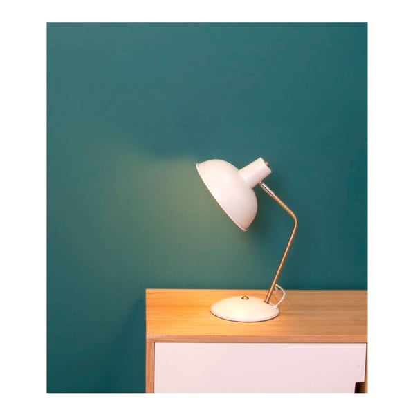 Biała lampa stołowa Present Time Leitmotiv Hood-image-2