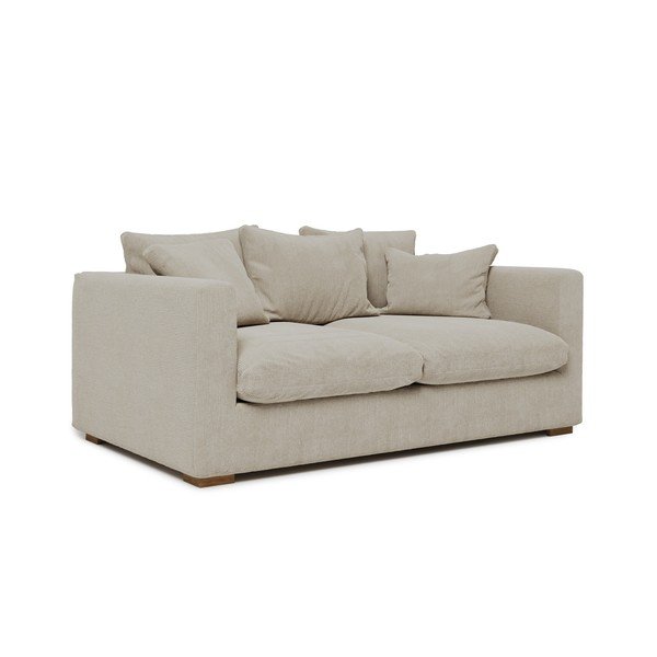 Kremowa sztruksowa sofa 175 cm Comfy – Scandic-image-1