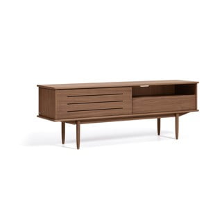 Szafka pod TV w dekorze drewna orzechowego Kave Home Carolin