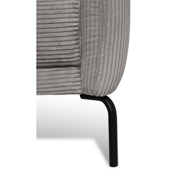 Jasnoszary sztruksowy narożnik (lewostronny) Venray – Scandic-image-1