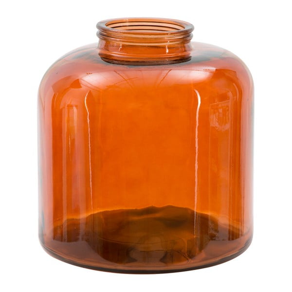 Pomarańczowy wazon ze szkła z recyklingu Mauro Ferretti Put, wys. 36 cm