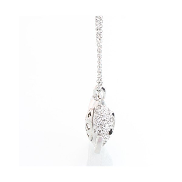 Naszyjnik ze Swarovski Elements, szary słonik-image-1
