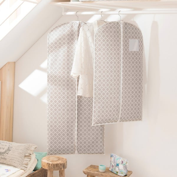 Beżowy pokrowiec na ubrania Compactor, dł. 137 cm-image-1