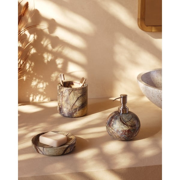 Marmurowa mydelniczka w naturalnym kolorze Spalsh – Kave Home-image-2