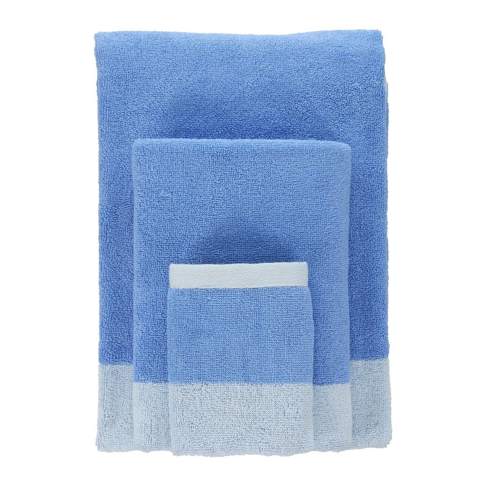 Niebieskie bawełniane ręczniki zestaw 2 szt. frotte 30x50 cm Pixie – ONA (zdjęcie 9)