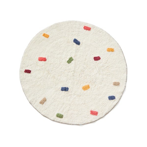 Kremowy bawełniany dywan dziecięcy ø100 cm Epifania – Kave Home