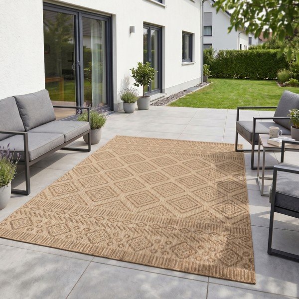 Beżowy dywan odpowiedni na zewnątrz 140x200 cm Mira 1452 – Ayyildiz Carpets-image-1