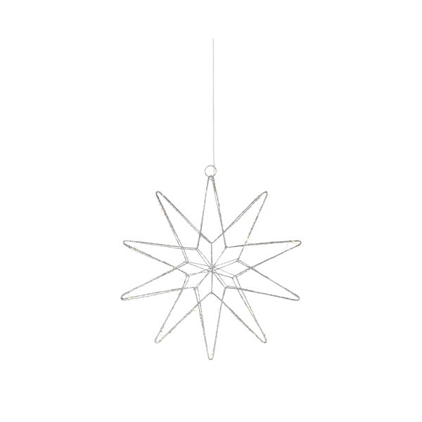 Dekoracja świetlna w kolorze srebra ze świątecznym motywem ø 31 cm Gleam – Markslöjd