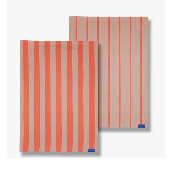 Bawełniane ścierki zestaw 2 szt. 50x70 cm Stripes – Mette Ditmer Denmark