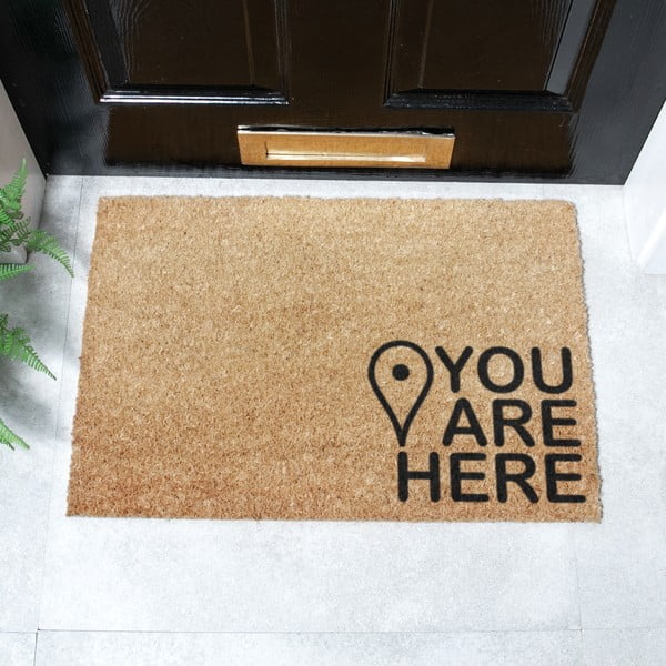 Wycieraczka z włókna kokosowego 40x60 cm You Are Here – Artsy Doormats-image-2