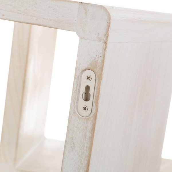 Białe półki z litego drewna paulowni zestaw 3 szt. – Casa Selección-image-1