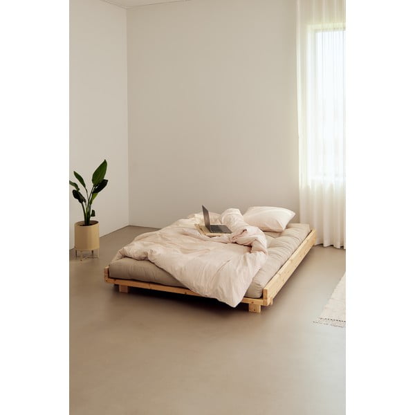 Łóżko dwuosobowe z litego drewna sosnowego ze stelażem 160x200 cm Social Bed – Karup Design-image-1