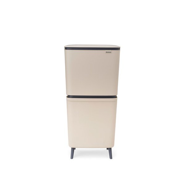 Jasnoszary plastikowy kosz na śmieci 20+25 l do segregacji odpadów SortUp Recycle Hi – Brabantia-image-4